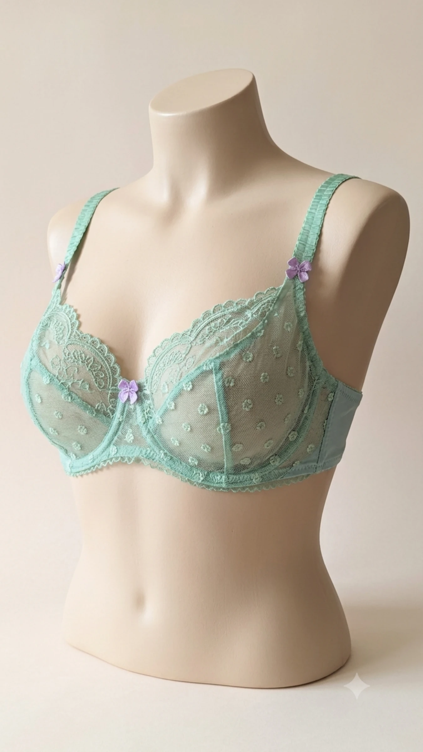 Soutien gorge vert d'eau taille 85E